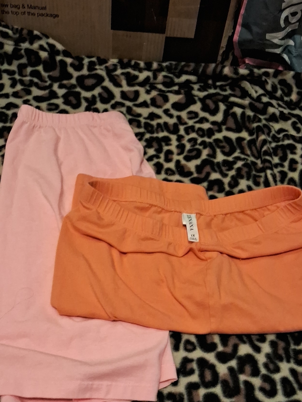 Women's Cotton Lounge Bottoms - Pink & Orange